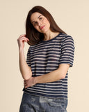 Maglia in lino e viscosa