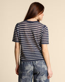 Maglia in lino e viscosa