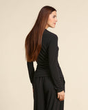 Maglia incrociata in jersey