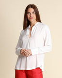Camicia in crepe di misto seta