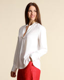 Camicia in crepe di misto seta