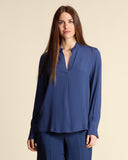 Camicia in crepe di misto seta