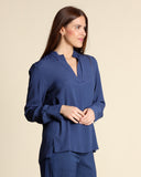 Camicia in crepe di misto seta