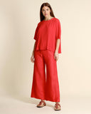 Blusa in crepe di misto seta