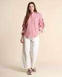 Camicia in cotone con ricami