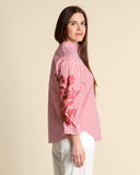 Camicia in cotone con ricami