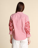 Camicia in cotone con ricami