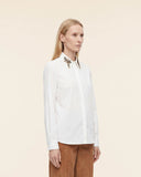Camicia in cotone con ricami