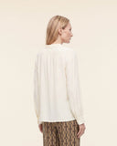 Blusa in crepe di misto seta