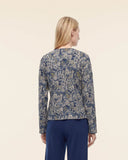 Cardigan in lana stampata