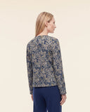 Cardigan in lana stampata