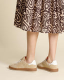 Sneakers in pelle scamosciata