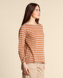 Maglia in misto lino e viscosa
