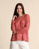 Maglia in misto lino e viscosa