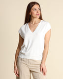 Maglia a V in viscosa