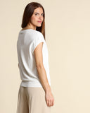 Maglia a V in viscosa