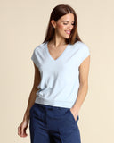 Maglia a V in viscosa