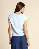Maglia a V in viscosa