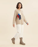 Maglia partch con intarsio