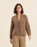 Cardigan in misto alpaca