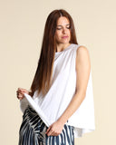 Top in maglia di cotone