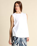 Top in maglia di cotone