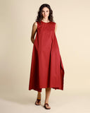 Long poplin dress