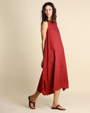 Long poplin dress