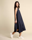 Langes Popelinekleid