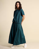 Long poplin skirt
