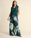 Top in cotone e seta