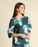 Blusa in popeline di cotone