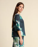 Blusa in popeline di cotone