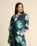 Blusa in popeline di cotone