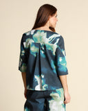Blusa in popeline di cotone