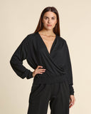 Maglia in lana con incrocio
