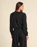 Maglia in lana con incrocio