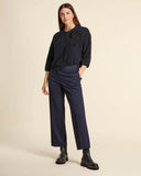Cardigan in cashmire, seta e lana con ricamo