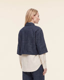 Camicia boxy in misto lana