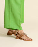 Sandali gioiello in pelle scamosciata