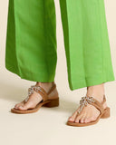 Sandali gioiello in pelle scamosciata