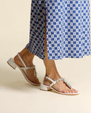 Sandali gioiello in pelle