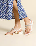 Sandali gioiello in pelle
