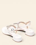 Sandali gioiello in pelle
