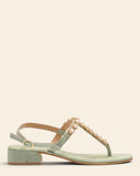 Sandali gioiello in pelle scamosciata