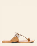 Sandali in pelle intrecciata
