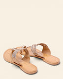 Sandali in pelle intrecciata