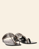 Sandali bassi in pelle