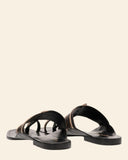 Sandali bassi in pelle