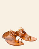 Sandali bassi in pelle